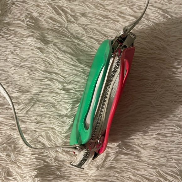 COPERNI Micro Baguette Swipe Bag Neon Pink & Green - Picture 7 of 11